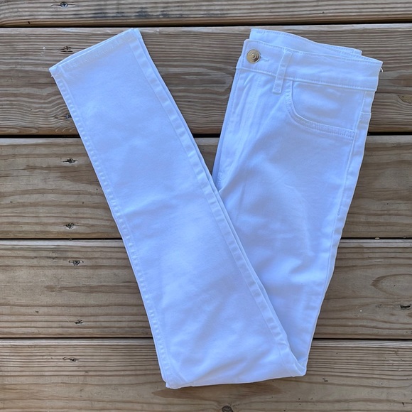 Divided Denim - H&M White High-Rise Skinny Jeans